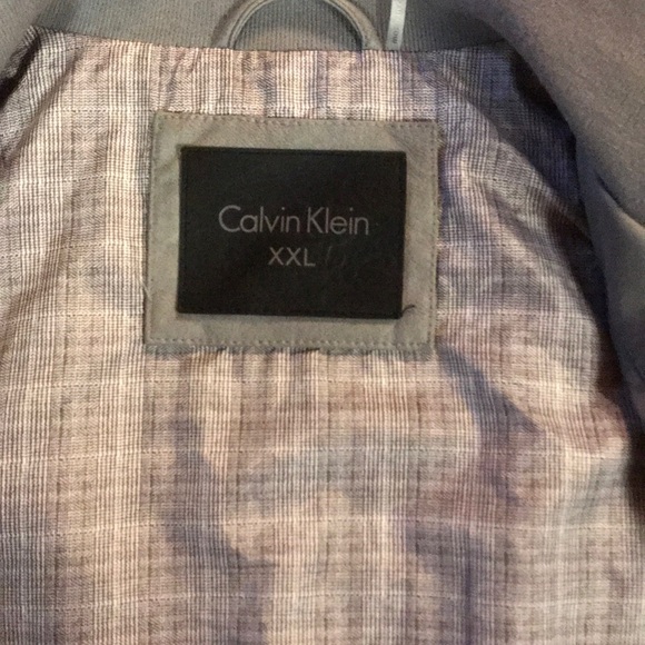 Calvin Klein faux leather motorcycle style jacket - Picture 3 of 6